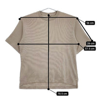 Scye 新品 Waffle Jersey Big T-Shirt 定価19800円 半袖Ｔシャツ カットソー ベージュ メンズ サイ【中古】5-0416S∞