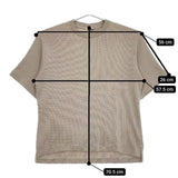 Scye 新品 Waffle Jersey Big T-Shirt 定価19800円 半袖Ｔシャツ カットソー ベージュ メンズ サイ【中古】5-0416S∞