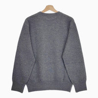 Scye 新品 1120-13160 サイズ36 Double-Face Knit Sweat Shirt 定価33000円 セーター スウェット ニット グレー メンズ サイ【中古】4-1018T♪