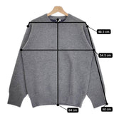 Scye 新品 1120-13160 サイズ36 Double-Face Knit Sweat Shirt 定価33000円 セーター スウェット ニット グレー メンズ サイ【中古】4-1018T♪