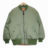 Scye 未使用品 Nylon Cotton Twill Layered Bomber Jacket 36 中綿 定価143000円 ミリタリージャケット カーキ メンズ サイ【中古】4-1018T♪