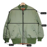 Scye 未使用品 Nylon Cotton Twill Layered Bomber Jacket 36 中綿 定価143000円 ミリタリージャケット カーキ メンズ サイ【中古】4-1018T♪