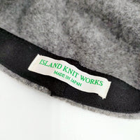 ISLAND KNIT WORKS 日本製 ウール ハット 帽子 ベレー帽 グレー メンズ アイランドニットワークス【中古】4-1220T◆