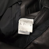 MAISON MARGIELA 5-ZIP LEATHER JACKET ラムレザー 八の字 ハの字  ライダースジャケット ブラック メンズ メゾンマルジェラ【中古】4-1014T♪