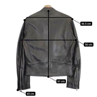 MAISON MARGIELA 5-ZIP LEATHER JACKET ラムレザー 八の字 ハの字  ライダースジャケット ブラック メンズ メゾンマルジェラ【中古】4-1014T♪