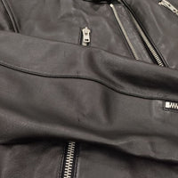 MAISON MARGIELA 5-ZIP LEATHER JACKET ラムレザー 八の字 ハの字  ライダースジャケット ブラック メンズ メゾンマルジェラ【中古】4-1014T♪