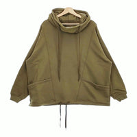 Iroquois 新品 180206 BRUSH HOODIE サイズ1 ボア 定価29700円 スウェットプルオーバー パーカー カーキ メンズ イロコイ【中古】4-1103T♪