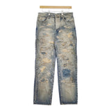 varde77 新品 SPECIAL DAMAGE&REPAIR DENIM PANTS 定価82280円 デニムパンツ ライトブルー メンズ バルデセブンティセブン【中古】4-1118G♪