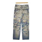 varde77 新品 SPECIAL DAMAGE&REPAIR DENIM PANTS 定価82280円 デニムパンツ ライトブルー メンズ バルデセブンティセブン【中古】4-1118G♪