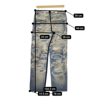 varde77 新品 SPECIAL DAMAGE&REPAIR DENIM PANTS 定価82280円 デニムパンツ ライトブルー メンズ バルデセブンティセブン【中古】4-1118G♪