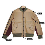 varde77 新品 SOLITUDE TROOPS LEATHER JACKETS サイズ2 定価141680円 スタジャン ベージュ メンズ バルデセブンティセブン【中古】4-1103T♪