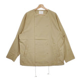 varde77 新品 UNCONVENTION COACH JACKET 定価41580円 ノーカラージャケット ベージュ メンズ バルデセブンティセブン【中古】4-1103T♪#