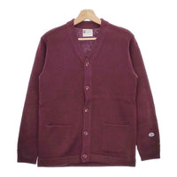 Champion 新品 ROCHESTER VARSITY CARDIGAN C3-NA02 M 定価20680円 ニット カーディガン バーガンディー メンズ チャンピオン【中古】4-1103T♪