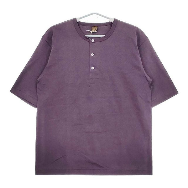 A VONTADE 新品 定価9350円 5oz Tube Henly Neck VTD-0510-CS サイズM 半袖Ｔシャツ カットソー パープル メンズ アボンタージ【中古】5-0426S∞