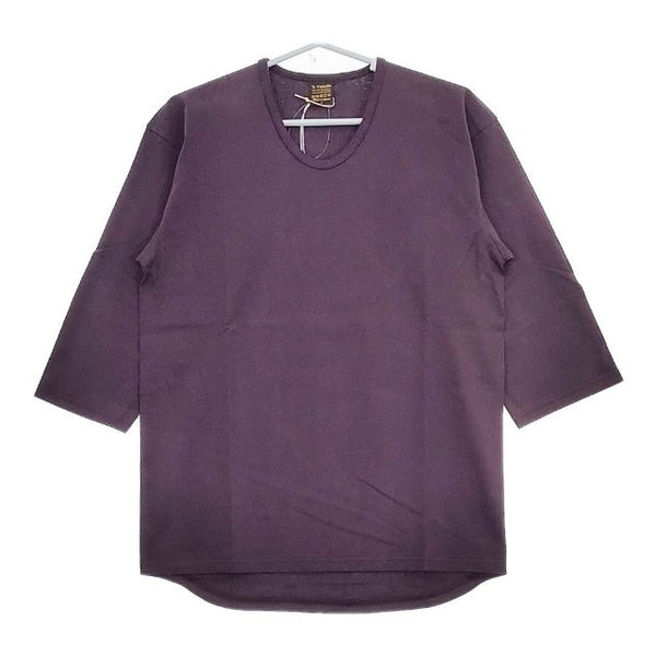 A VONTADE 新品 七分袖 VTD-0511-CS 定価8250円 コットン サイズS Ｔシャツ カットソー パープル メンズ アボンタージ【中古】5-0426M∞