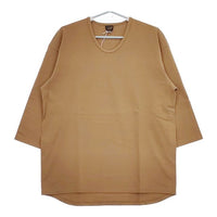 A VONTADE 新品 七分袖 VTD-0511-CS 定価8250円 コットン サイズL Ｔシャツ カットソー ベージュ メンズ アボンタージ【中古】5-0426M∞