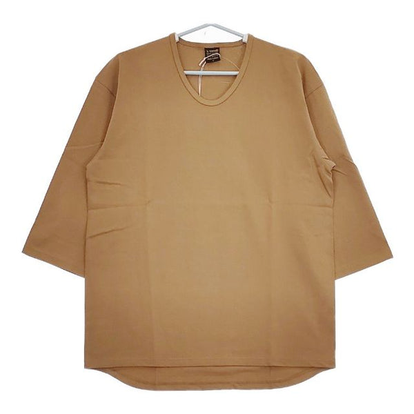 A VONTADE 新品 七分袖 VTD-0511-CS 定価8250円 コットン サイズM Ｔシャツ カットソー ベージュ メンズ アボンタージ【中古】5-0426M∞#