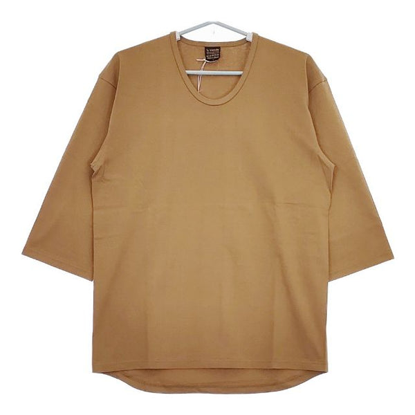 A VONTADE 新品 七分袖 VTD-0511-CS 定価8250円 コットン サイズS Ｔシャツ カットソー ベージュ メンズ アボンタージ【中古】5-0426M∞