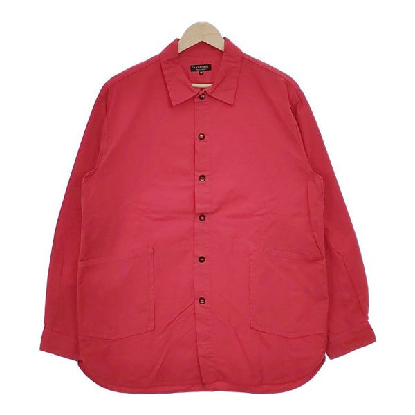 A VONTADE Gardener Shirt Jacket M 製品染め コットン シャツジャケット 長袖シャツ レッド メンズ アボンタージ【中古】5-0104M∞