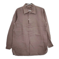 A VONTADE 新品 Gardener Shirt Jacket 定価24200円 VTD-03111-SH リネン サイズS 長袖シャツ ブラウン メンズ アボンタージ【中古】5-0426M∞