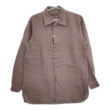 A VONTADE 新品 Gardener Shirt Jacket 定価24200円 VTD-03111-SH リネン サイズS 長袖シャツ ブラウン メンズ アボンタージ【中古】5-0426M∞