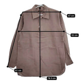 A VONTADE 新品 Gardener Shirt Jacket 定価24200円 VTD-03111-SH リネン サイズS 長袖シャツ ブラウン メンズ アボンタージ【中古】5-0426M∞