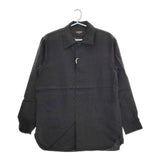 A VONTADE 新品 Gardener Shirt Jacket 定価24200円 VTD-03111-SH リネン サイズS 長袖シャツ ブラック メンズ アボンタージ【中古】5-0426M∞