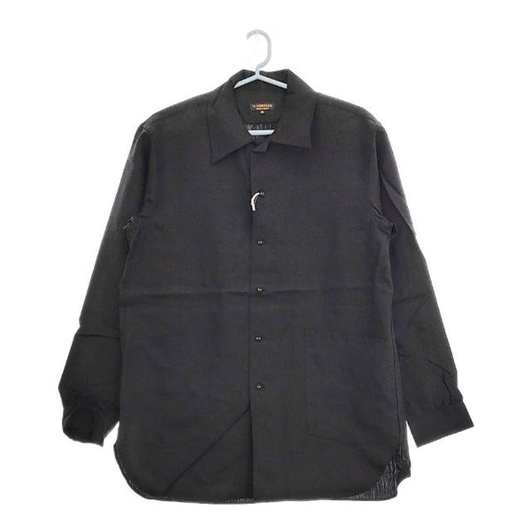 A VONTADE 新品 Gardener Shirt Jacket 定価24200円 VTD-03111-SH リネン サイズS 長袖シャツ ブラック メンズ アボンタージ【中古】5-0426M∞