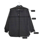 A VONTADE 新品 Gardener Shirt Jacket 定価24200円 VTD-03111-SH リネン サイズS 長袖シャツ ブラック メンズ アボンタージ【中古】5-0426M∞