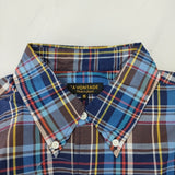 A VONTADE 新品 VTD-0321-SH S Weekend B.D Shirts 定価20900円 長袖シャツ ネイビー ブラウン メンズ アボンタージ【中古】4-1118M♪