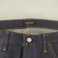 A VONTADE 新品 VTD-0392-PT L Slim Jeans 13.5oz Stretch Denim 定価18700円 デニムパンツ ネイビー メンズ アボンタージ【中古】4-1118G♪