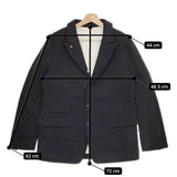 A VONTADE 新品 VTD-0400-JK-W Old Potter Jacket S 定価50600円 テーラードジャケット チャコールグレー メンズ アボンタージ【中古】4-1103T♪