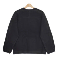 A VONTADE 新品 WOOL SHEEP PILE ZIP CARDIGAN サイズS 定価27500円 ノーカラー ブルゾン ブラック メンズ アボンタージ【中古】4-1018T♪