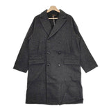 A VONTADE 新品 VTD-0396-JK Double-Breasted Wool Coat サイズS 定価74800円 コート チャコールグレー メンズ アボンタージ【中古】4-1018A♪