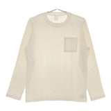 MANUAL ALPHABET 新品 MA-C-049 定価8500円 1 長袖Ｔシャツ カットソー ロンＴ キナリ アイボリー メンズ マニュアルアルファベット【中古】5-0424M∞