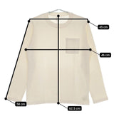 MANUAL ALPHABET 新品 MA-C-049 定価8500円 1 長袖Ｔシャツ カットソー ロンＴ キナリ アイボリー メンズ マニュアルアルファベット【中古】5-0424M∞