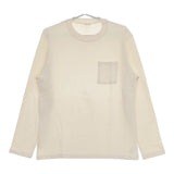 MANUAL ALPHABET 新品 MA-C-049 定価8500円 3 長袖Ｔシャツ カットソー ロンＴ キナリ アイボリー メンズ マニュアルアルファベット【中古】5-0424M∞