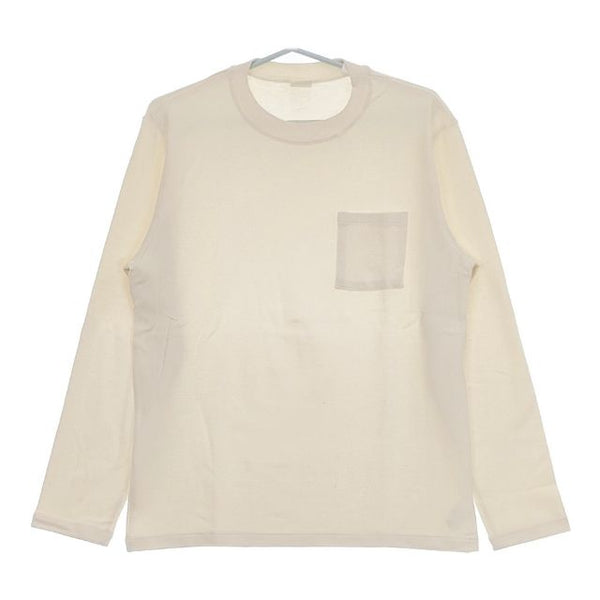 MANUAL ALPHABET 新品 MA-C-049 定価8500円 3 長袖Ｔシャツ カットソー ロンＴ キナリ アイボリー メンズ マニュアルアルファベット【中古】5-0424M∞