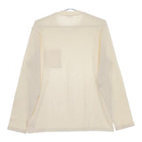 MANUAL ALPHABET 新品 MA-C-049 定価8500円 3 長袖Ｔシャツ カットソー ロンＴ キナリ アイボリー メンズ マニュアルアルファベット【中古】5-0424M∞