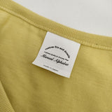 MANUAL ALPHABET 新品 MA-C-043 サイズ2 ポケット付 半袖Ｔシャツ カットソー イエロー メンズ マニュアルアルファベット【中古】5-0424S∞