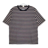 MANUAL ALPHABET 新品 MA-C-058 ボーダー サイズ2 半袖Ｔシャツ カットソー ネイビー メンズ マニュアルアルファベット【中古】5-0424S∞
