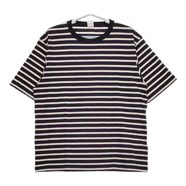MANUAL ALPHABET 新品 MA-C-058 ボーダー サイズ2 半袖Ｔシャツ カットソー ネイビー メンズ マニュアルアルファベット【中古】5-0424S∞