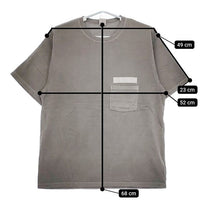 MANUAL ALPHABET 新品 MA-C-062 製品染め サイズ2 半袖Ｔシャツ カットソー グレー メンズ マニュアルアルファベット【中古】5-0424S∞
