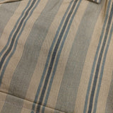 MANUAL ALPHABET 新品 MS-S-422 レーヨン混 ストライプ 定価12500円 長袖シャツ ベージュ メンズ マニュアルアルファベット【中古】5-0424M∞