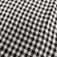 MANUAL ALPHABET 新品 LINEN BASIC BD SHT 定価14080円 チェック 長袖シャツ ブラック ホワイト メンズ マニュアルアルファベット【中古】5-0424M∞