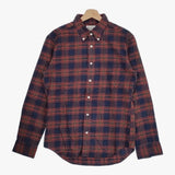 MANUAL ALPHABET 新品 3 CHECK FLANNEL BD SHT 定価15180円 長袖シャツ レッド ネイビー メンズ マニュアルアルファベット【中古】4-1018T♪