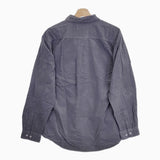 MANUAL ALPHABET 新品 CORDUROY LOOSE FIT R/C SHT 定価12100円 長袖シャツ ブルーグレー メンズ マニュアルアルファベット【中古】4-1018T♪