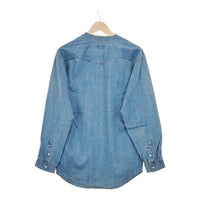 MANUAL ALPHABET 新品 MA-S-404 2 POETS DENIM SHT 定価16280円 長袖シャツ ライトブルー メンズ マニュアルアルファベット【中古】4-1123M♪