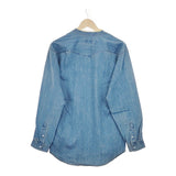 MANUAL ALPHABET 新品 MA-S-404 2 POETS DENIM SHT 定価16280円 長袖シャツ ライトブルー メンズ マニュアルアルファベット【中古】4-1123M♪