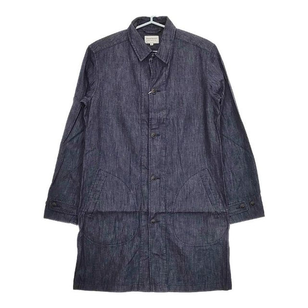 MANUAL ALPHABET 新品 6oz DENIM SHT COAT 定価17380円 コットンデニム コート ネイビー メンズ マニュアルアルファベット【中古】5-0413M∞